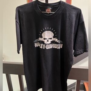 Harley-Davidson Black Crew Neck Tee #235